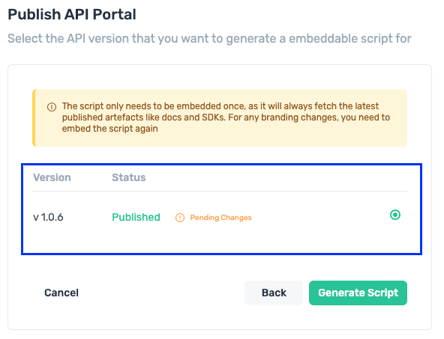 Publish API Portal